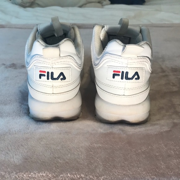Fila Disruptor II Premium Sneaker in White - Picture 5 of 5